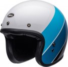 BELL Custom 500 Helmet - Riff Gloss White/Blue