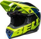 BELL Moto-10 Spherical Helmet - Sliced Matte/Gloss Retina/Blue